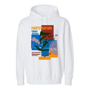 Wingfoil In Fuerteventura Spain Garment-Dyed Fleece Hoodie