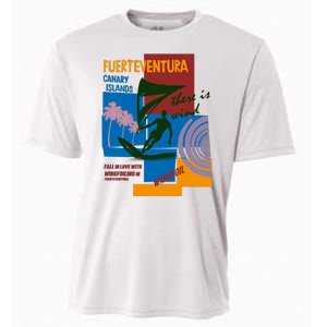 Wingfoil In Fuerteventura Spain Cooling Performance Crew T-Shirt