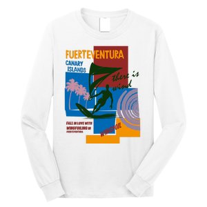 Wingfoil In Fuerteventura Spain Long Sleeve Shirt