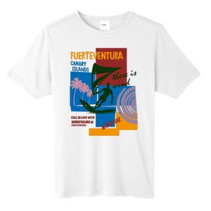 Wingfoil In Fuerteventura Spain Tall Fusion ChromaSoft Performance T-Shirt