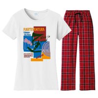 Wingfoil In Fuerteventura Spain Women's Flannel Pajama Set