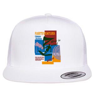 Wingfoil In Fuerteventura Spain Flat Bill Trucker Hat