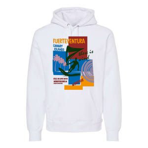 Wingfoil In Fuerteventura Spain Premium Hoodie