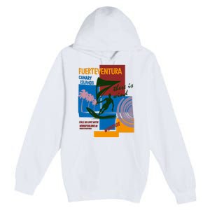 Wingfoil In Fuerteventura Spain Premium Pullover Hoodie