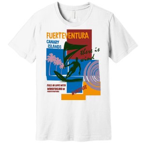 Wingfoil In Fuerteventura Spain Premium T-Shirt