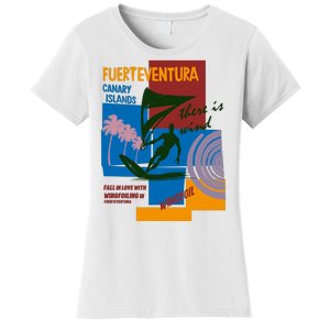 Wingfoil In Fuerteventura Spain Women's T-Shirt