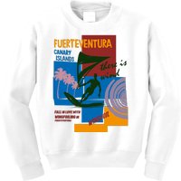 Wingfoil In Fuerteventura Spain Kids Sweatshirt