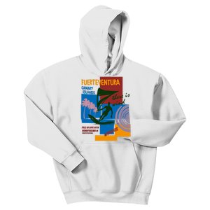 Wingfoil In Fuerteventura Spain Kids Hoodie