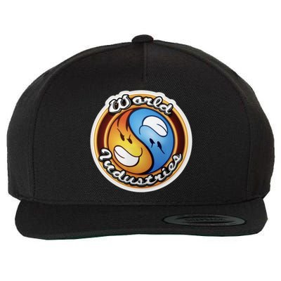 World Industries Flame Boy Hook Ups Skate Hookups Hookups 90&X27;S Vintage Yin Wool Snapback Cap