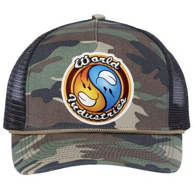 World Industries Flame Boy Hook Ups Skate Hookups Hookups 90&X27;S Vintage Yin Retro Rope Trucker Hat Cap