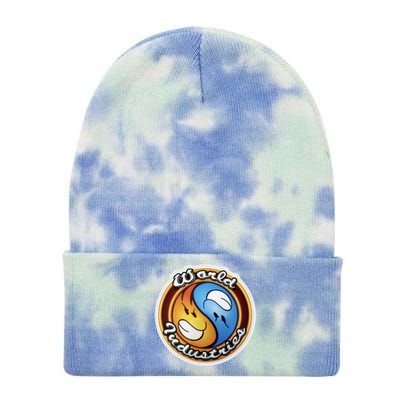 World Industries Flame Boy Hook Ups Skate Hookups Hookups 90&X27;S Vintage Yin Tie Dye 12in Knit Beanie