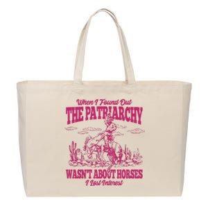 When I Found Out The Patriarchy Wasnt About Horses I Lost Interest Cotton Canvas Jumbo Tote