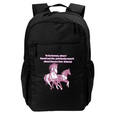 When I Found Out The Patriarchy Wasnt About Horses I Lost Interest Backpack
