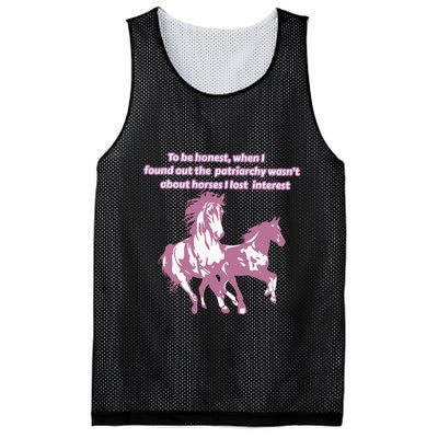 When I Found Out The Patriarchy Wasnt About Horses I Lost Interest Mesh Reversible Basketball Jersey Tank