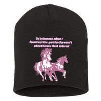When I Found Out The Patriarchy Wasnt About Horses I Lost Interest Short Acrylic Beanie