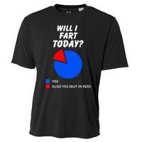 Will I Fart Today? Yes Sarcastic I Love To Farting Humor Cooling Performance Crew T-Shirt