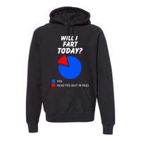 Will I Fart Today? Yes Sarcastic I Love To Farting Humor Premium Hoodie