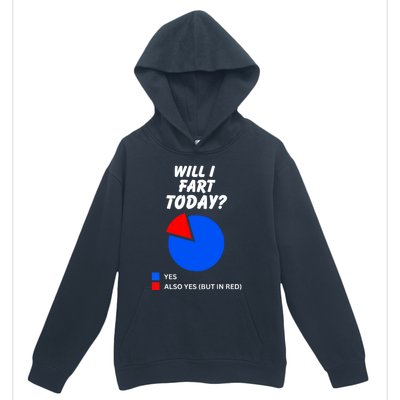 Will I Fart Today? Yes Sarcastic I Love To Farting Humor Urban Pullover Hoodie