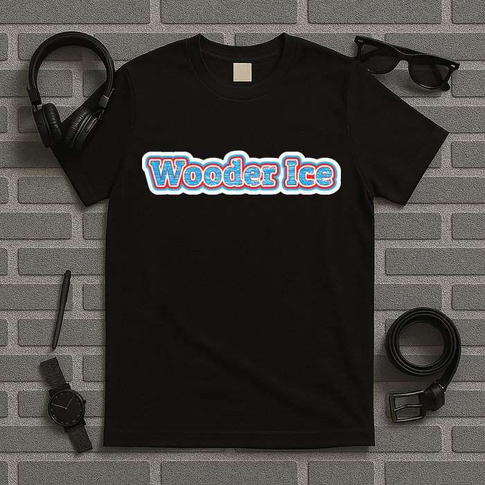 Wooder Ice Funny Philadelphia Slang Novelty Water Ice T-Shirt