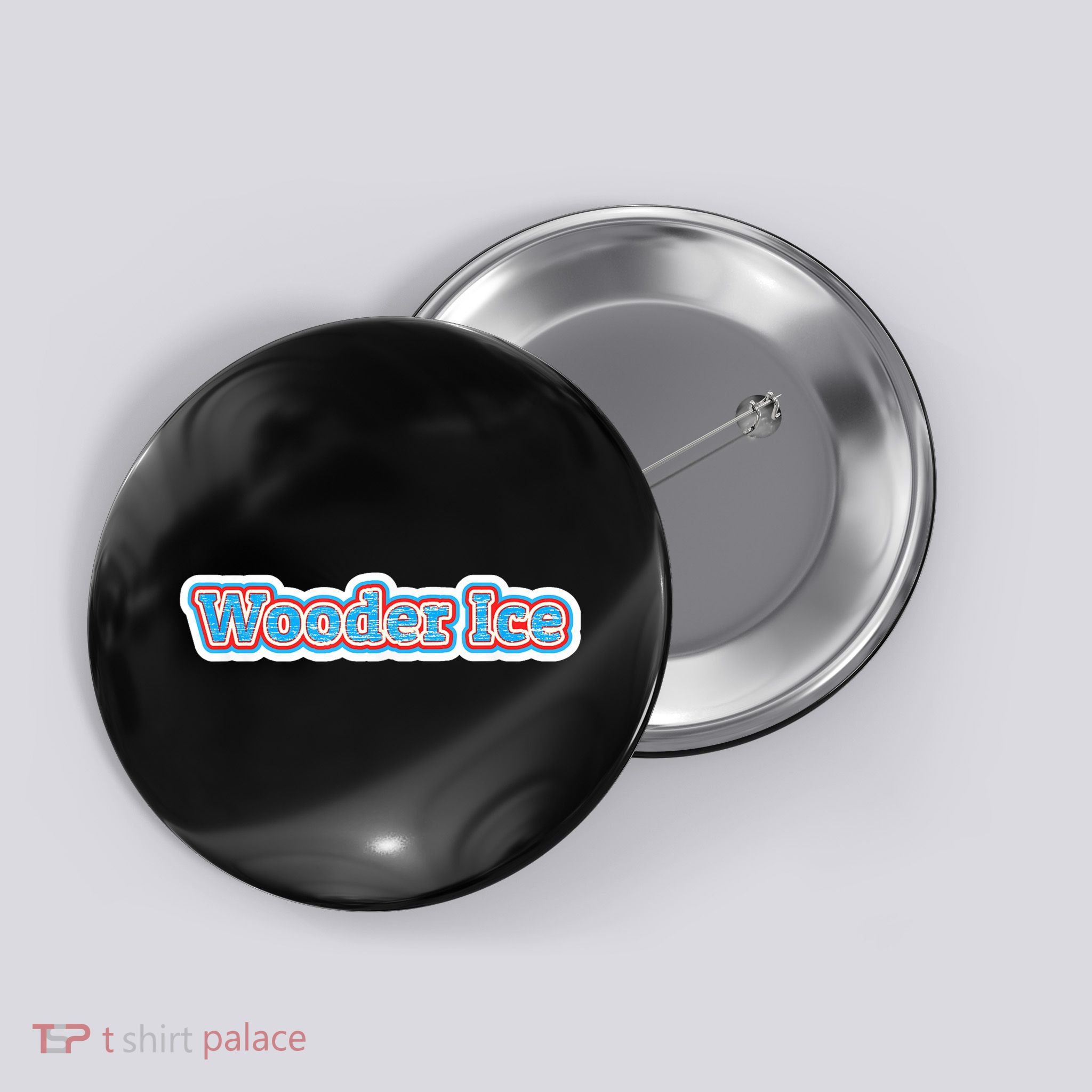 Wooder Ice Funny Philadelphia Slang Novelty Water Ice Button