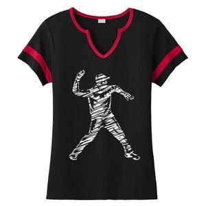 West Indies Flag Cricket Player Sports Gift Ladies Halftime Notch Neck Tee