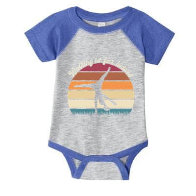 Walking Is For Losers Vintage Gymnastics Cartwheel Gift Infant Baby Jersey Bodysuit