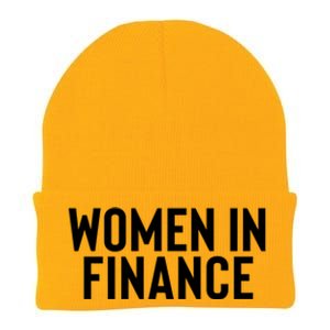 Wo In Finance Banking Banker Students Mothers Day Funny Gift Knit Cap Winter Beanie