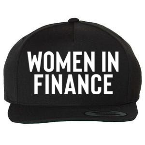 Wo In Finance Banking Banker Students Mothers Day Funny Gift Wool Snapback Cap