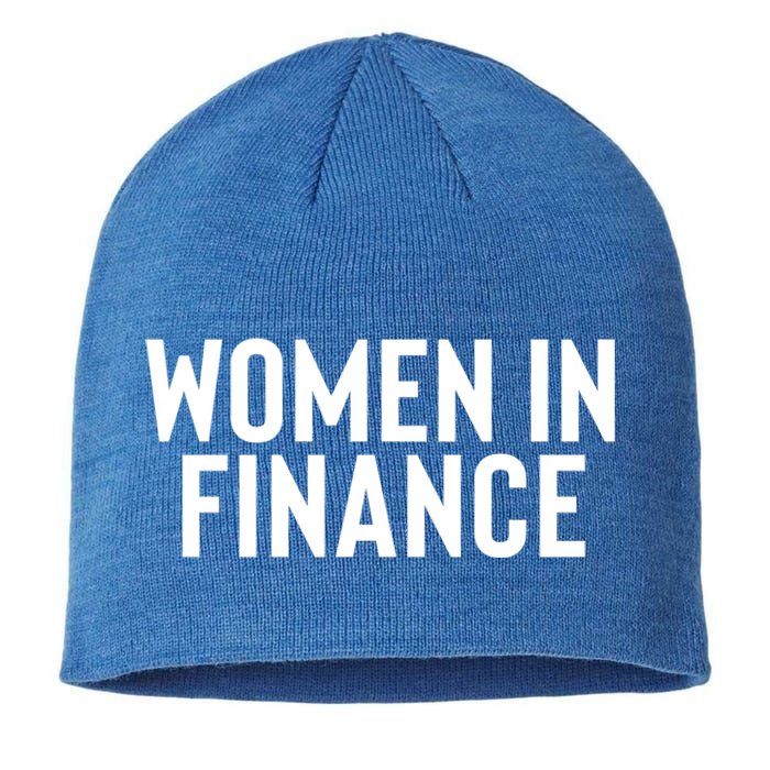 Wo In Finance Banking Banker Students Mothers Day Funny Gift Sustainable Beanie