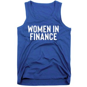 Wo In Finance Banking Banker Students Mothers Day Funny Gift Tank Top