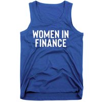 Wo In Finance Banking Banker Students Mothers Day Funny Gift Tank Top