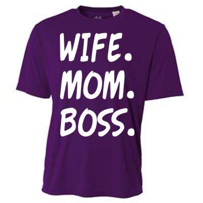 Wife Mom Boss Mommy is the Boss Cooling Performance Crew T-Shirt