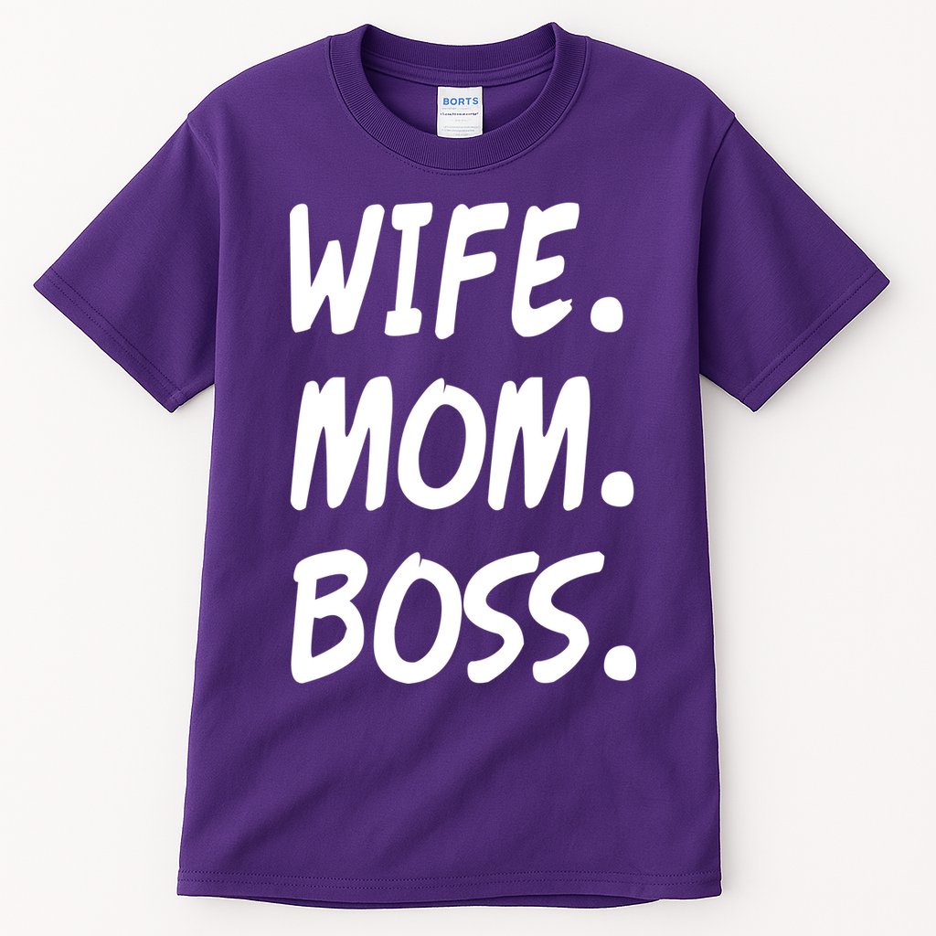 Wife Mom Boss Mommy is the Boss Tall T-Shirt