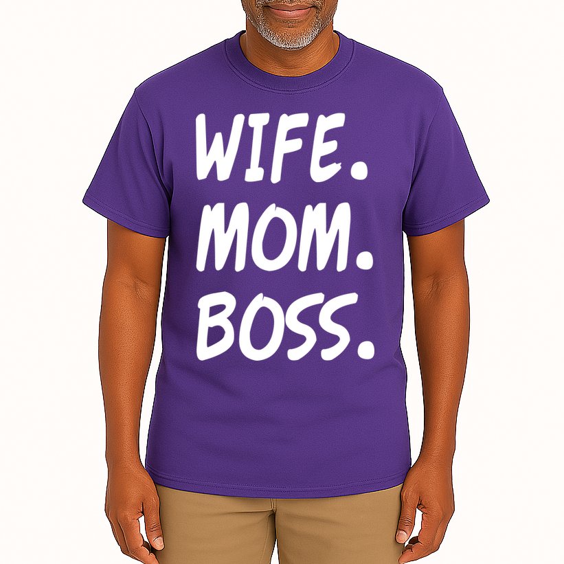 Wife Mom Boss Mommy is the Boss Tall T-Shirt