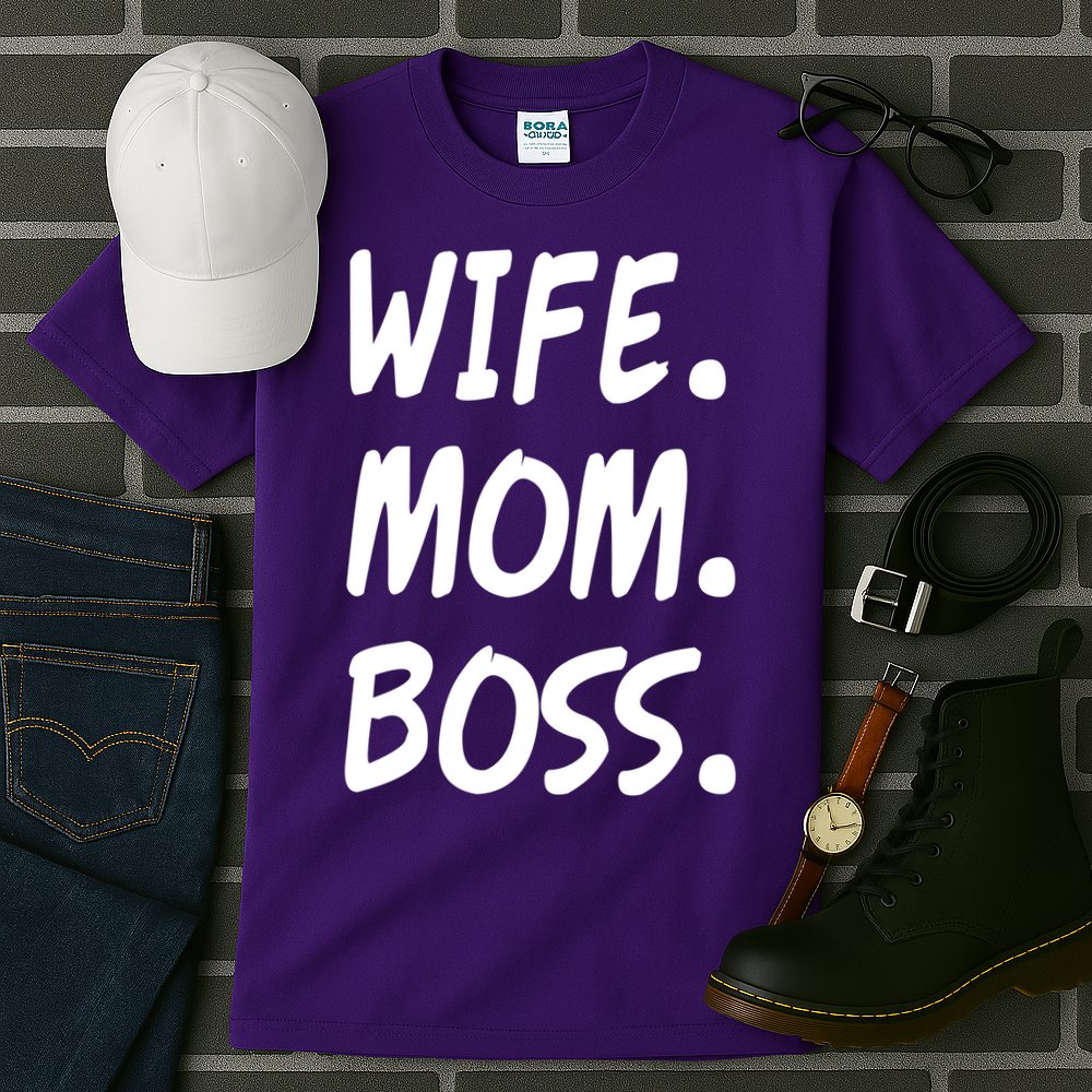 Wife Mom Boss Mommy is the Boss Tall T-Shirt