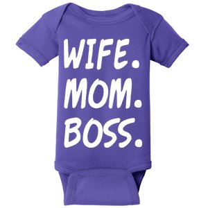 Wife Mom Boss Mommy is the Boss Baby Bodysuit