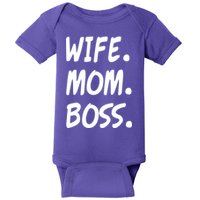 Wife Mom Boss Mommy is the Boss Baby Bodysuit