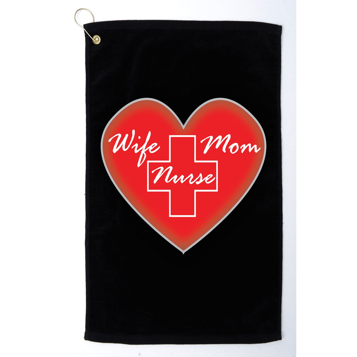 Wife Mom Nurse Golf Towel