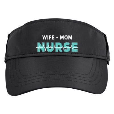 Wife Mom Nurse Pulse Adult Drive Performance Visor