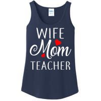 Wife Mom Teacher  Ladies Essential Tank