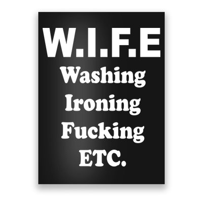 Wife Washing Ironing Fucking .ETC Poster