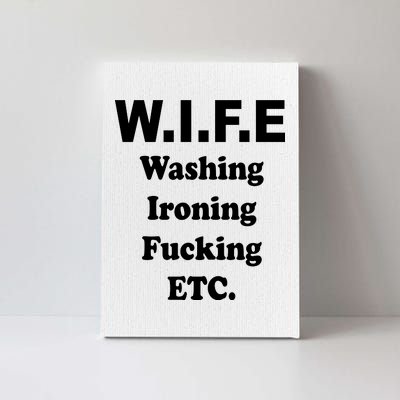 Wife Washing Ironing Fucking .ETC Canvas