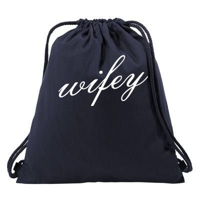 Wifey Logo Drawstring Bag