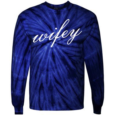 Wifey Logo Tie-Dye Long Sleeve Shirt