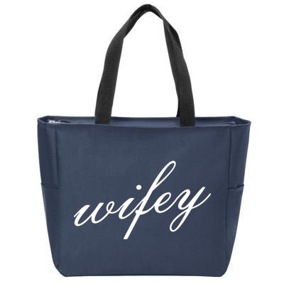 Wifey Logo Zip Tote Bag