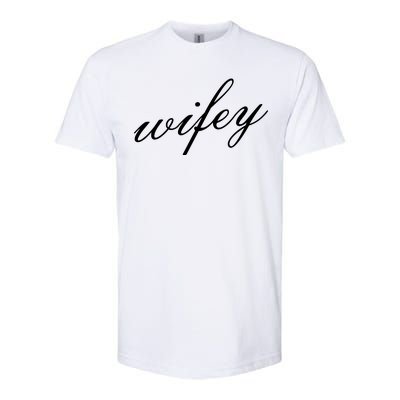 Wifey Logo Softstyle CVC T-Shirt