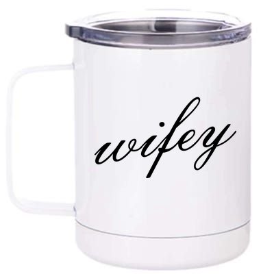 Wifey Logo 12 oz Stainless Steel Tumbler Cup