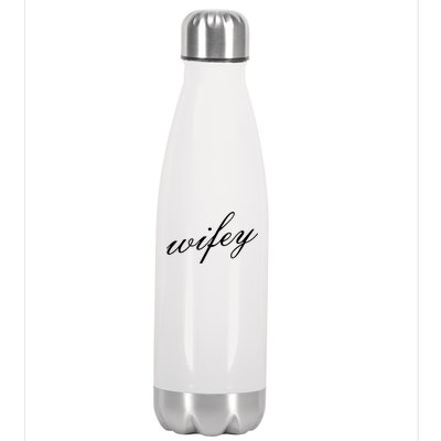 Wifey Logo Stainless Steel Insulated Water Bottle