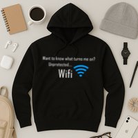 Wifi - Turns Me On Funny Hoodie