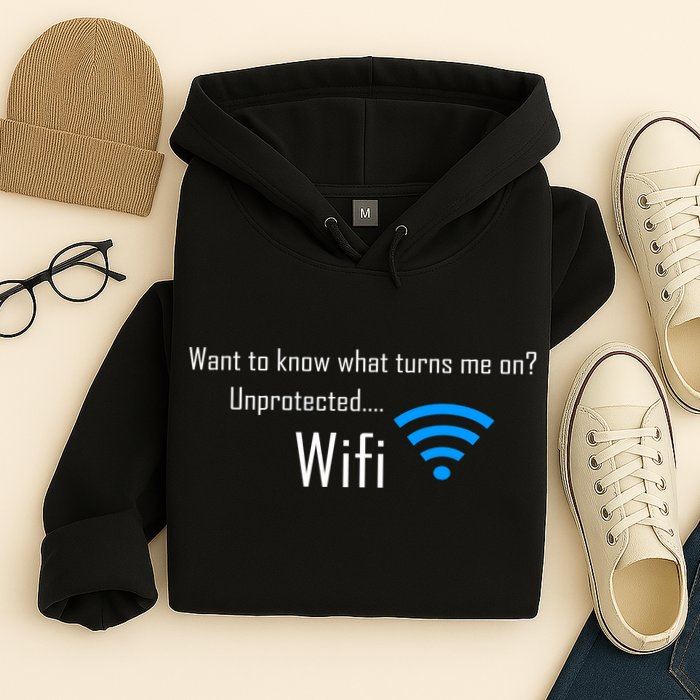 Wifi - Turns Me On Funny Hoodie